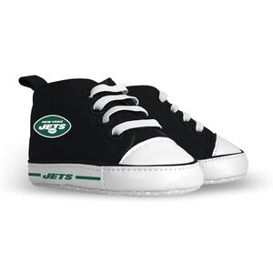 Baby Fanatic Black & White New York Jets Baby High-Top Sneakers
